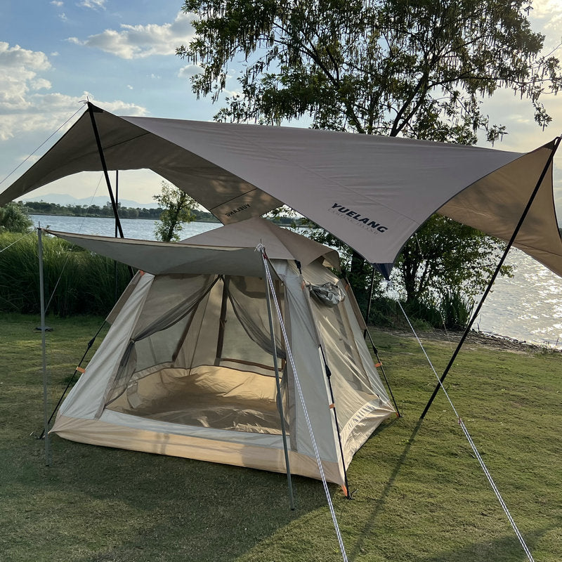 Tente de camping en tissu Oxford, pare-soleil et imperméable