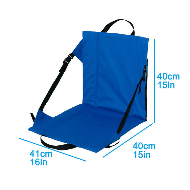 Chaise pliante portable pour camping, voyage, avec dossier, imperméable pour la plage, coussin de loisirs pour barbecue