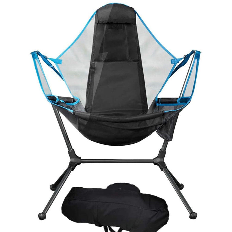 Chaise à bascule de camping extérieur, chaises pliantes portables