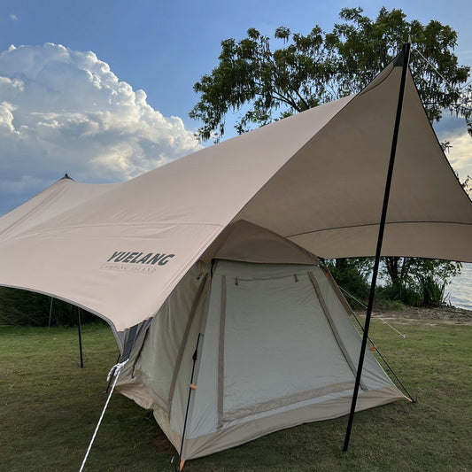 Tente de camping en tissu Oxford, pare-soleil et imperméable