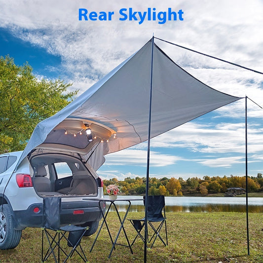 Tente de camping avec auvent pour coffre de voiture