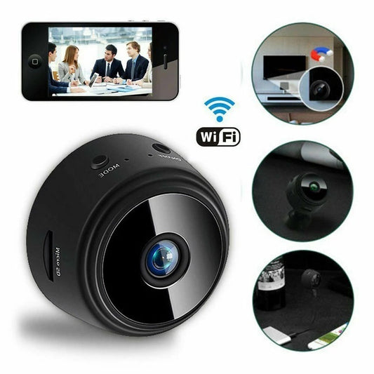 Caméra de sécurité A9 à fixation magnétique – Caméra HD intelligente avec vision nocturne infrarouge pour la maison