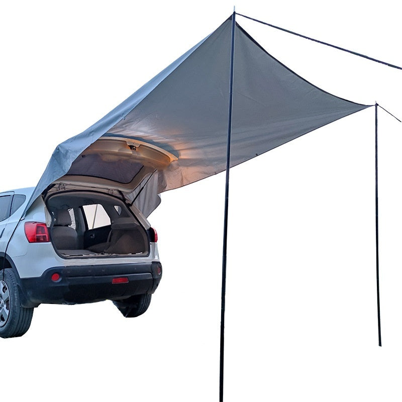 Tente de camping avec auvent pour coffre de voiture
