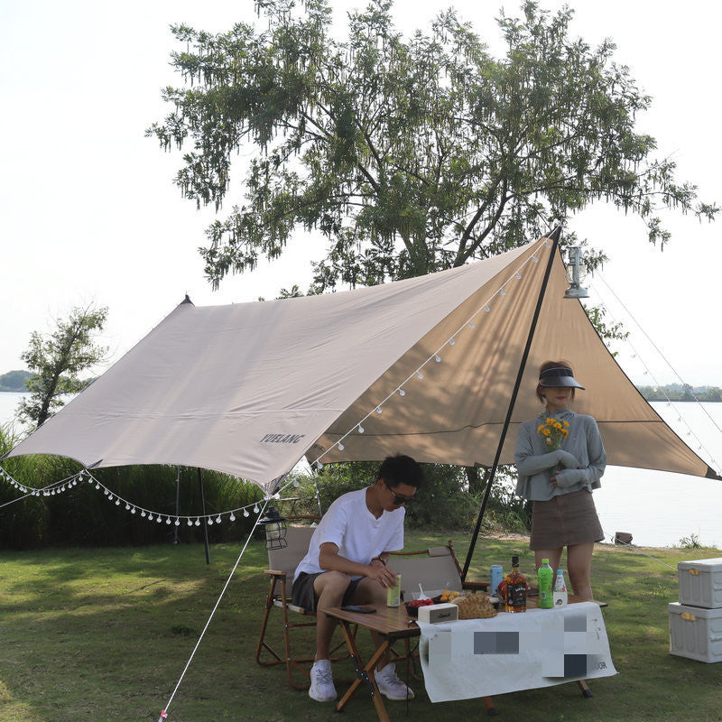 Tente de camping en tissu Oxford, pare-soleil et imperméable