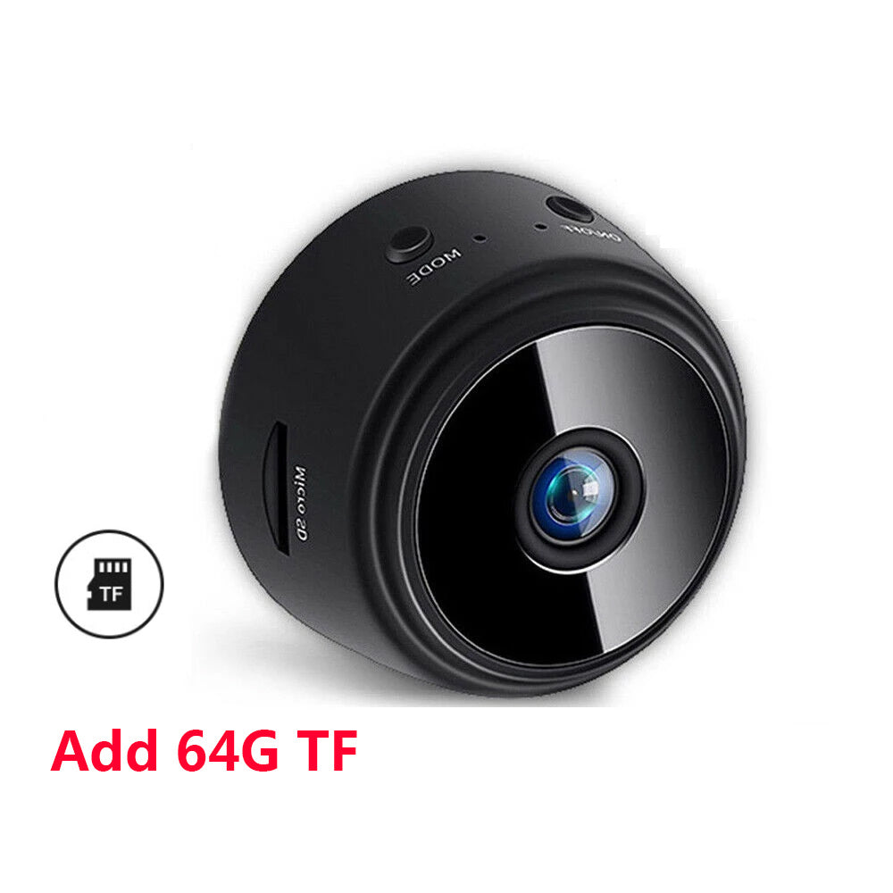 Caméra de sécurité A9 à fixation magnétique – Caméra HD intelligente avec vision nocturne infrarouge pour la maison