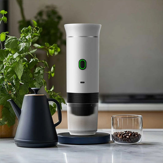 Machine à café expresso électrique Portable sans fil, pour voiture et maison, Camping, 3 en 1, capsules de poudre, cafetière de voyage